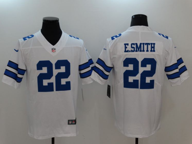 Men Dallas Cowboys #22 E.Smith White Nike Vapor Untouchable Limited NFL Jerseys->->NFL Jersey